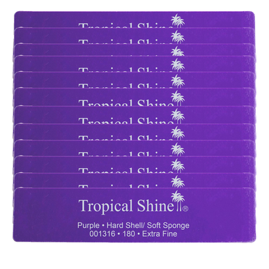 Tropical Shine Hard Shell Soft Sponge 100 Grit, Teal - Nail Supply Inc