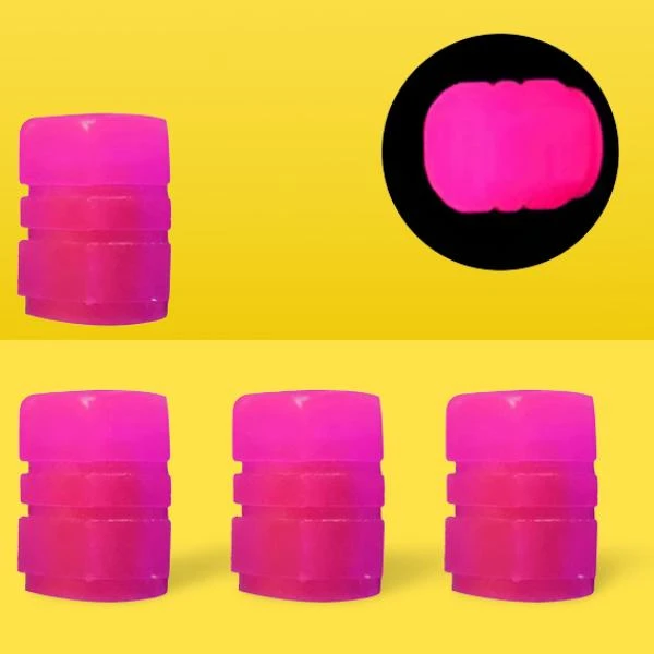 Bouchons De Valve De Pneu En Aluminium Violet - 4 Pièces, Joint Silicone, Antidérapants, Pour Voiture, Moto, Vélo