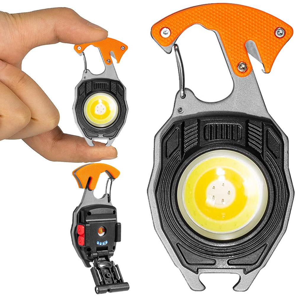 Porte-clés 3 En 1 Allume-feu Magnésium + Décapsuleur - Outil Survivaliste Camping Randonnée