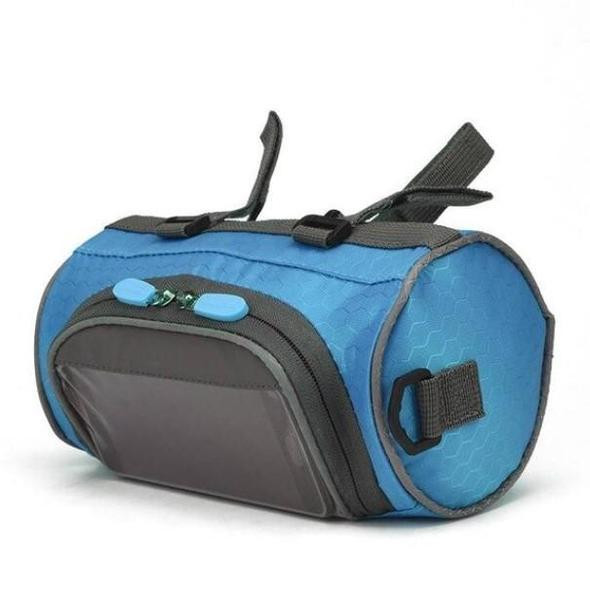 Nasjac Sacoche De Guidon Vélo 3L Écran Tactile Étanche - Téléphone Jusqu'à 7 Pouces - Motifs Réfléchissants - Vélo Électrique, Route, VTT