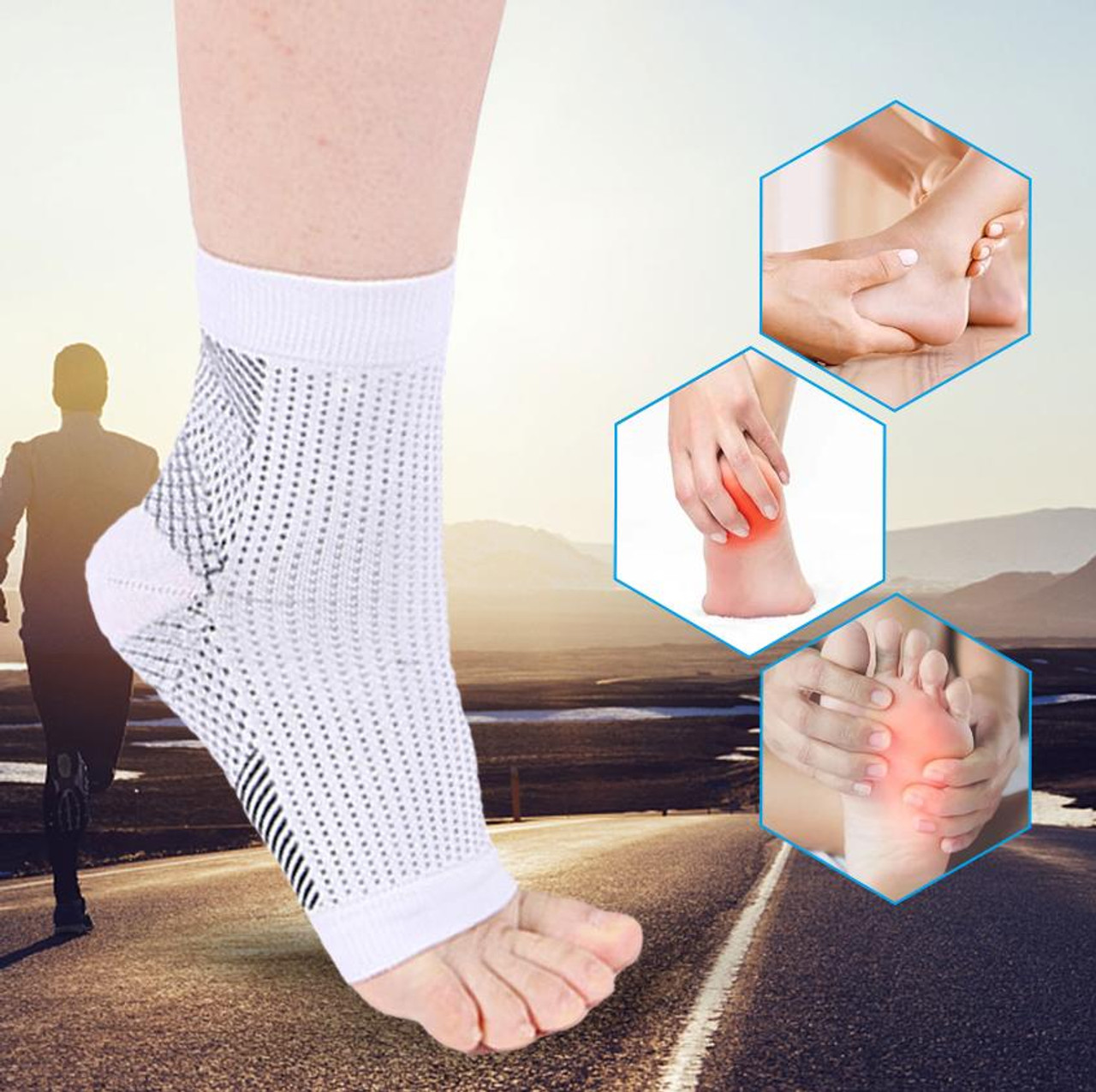 Chaussettes Orthopédiques De Compression Avec Orteils