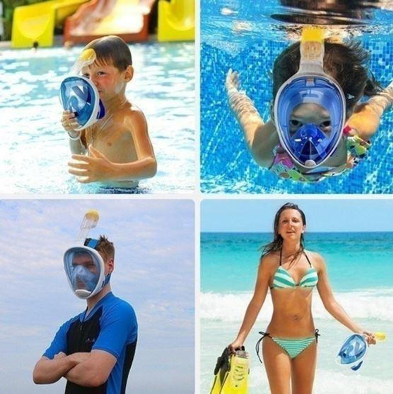 RABIGALA Masque de plongée en apnée, masque de plongée adulte anti-buée et  anti-fuite masque de plongée pour plongée en apnée, masque de plongée en