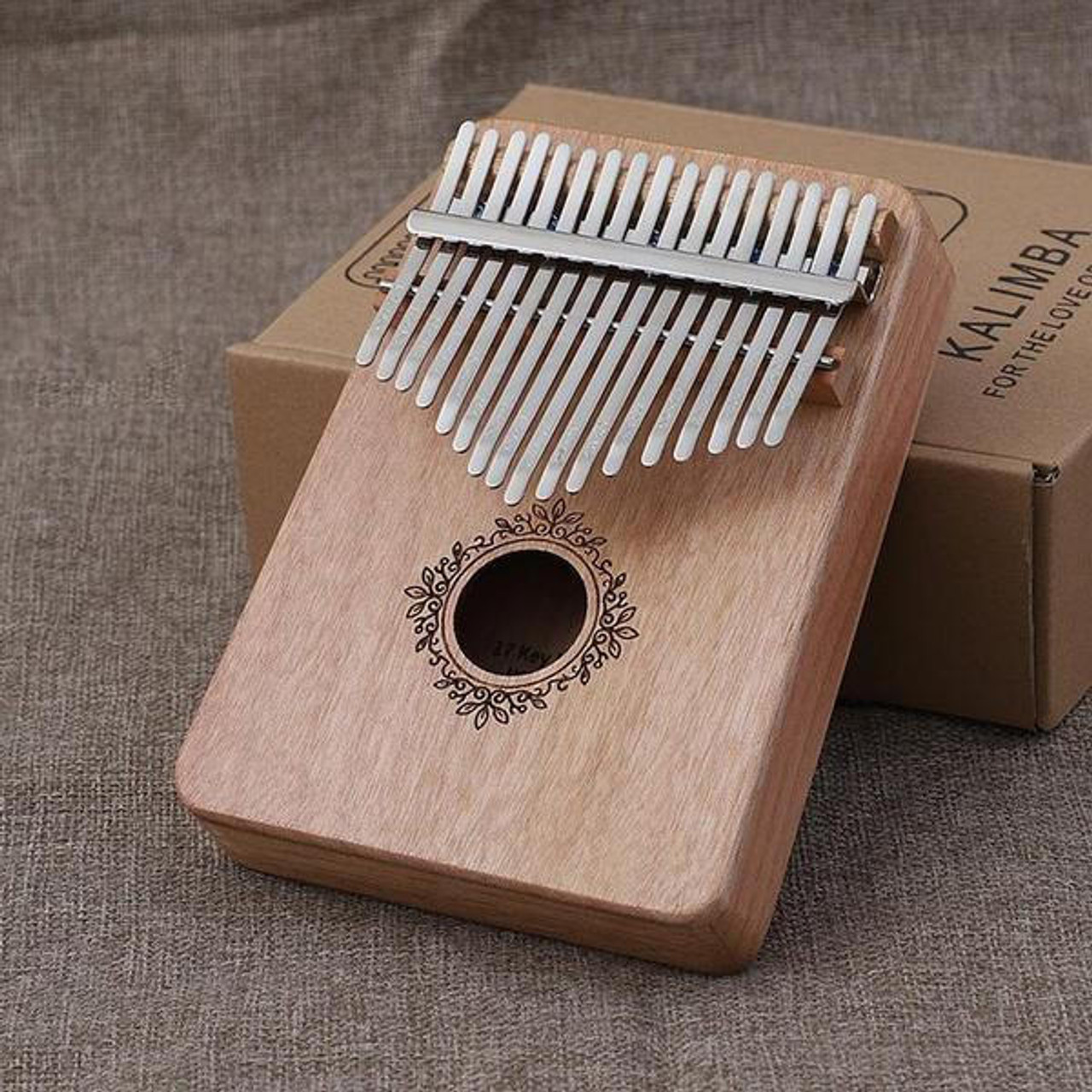 Acheter TREELF TF-17CAT 17 touches Kalimba en bois massif pouce Piano doigt  Piano doigt précussion avec échelle