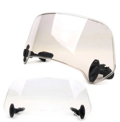 Extension De Pare-brise Moto Pour Peugeot Geopolis 400 2008-2010 - Déflecteur Réglable à Clipser, 28x12 Cm, Protection Vent Et Projections