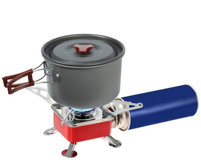 Réchaud à gaz de camping extérieur,Brûleur à gaz portable en titane,Poêle de survie mini,Four de poche pour pique-nique en plein air - BRS-3000T | Leroy Merlin