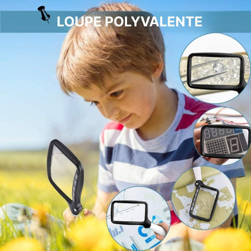 Loupe De Lecture 20X 5X Avec 33 Lumières LED Rechargeable USB - Loupe Grossissante à Main Pour Lecture, Bijoux, Seniors Et Malvoyants