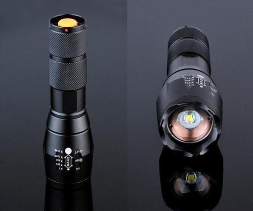VASTFIRE Lampe de poche à LED zoomable pour prédateur avec zoom (rouge
