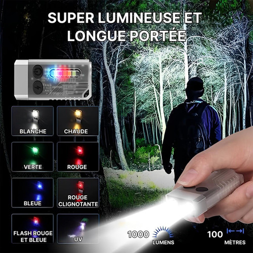 Lampe Torche Led Ultra Puissante,20000 Lumens Lampe De Poche