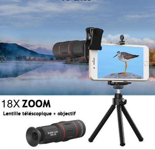 Objectif pour Smartphone - Zoom X18 zaxx