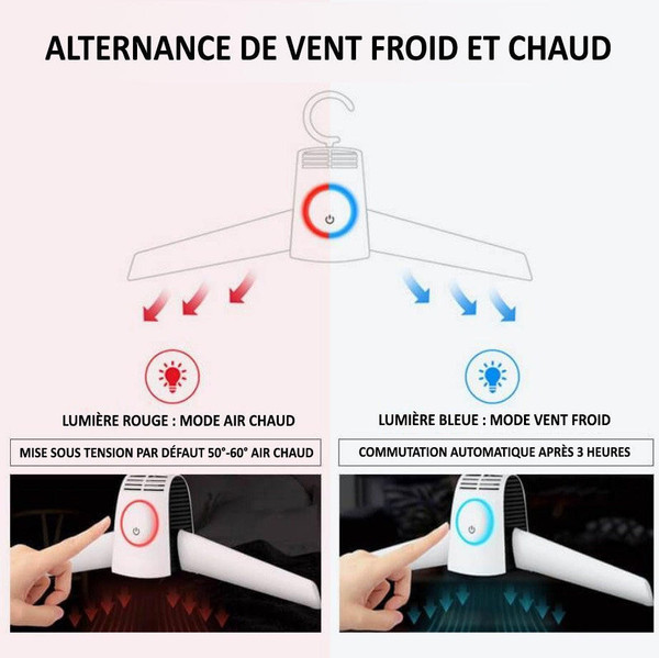 Cintre Electrique Chauffant et Repassant zaxx