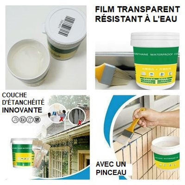 NELLN Colle étanche Transparente for Salle de Bain, Mastic de Colle étanche  Super Invisible, matériau de réparation de Fuite Transparent étanche (Color  : 300g) : : Bricolage