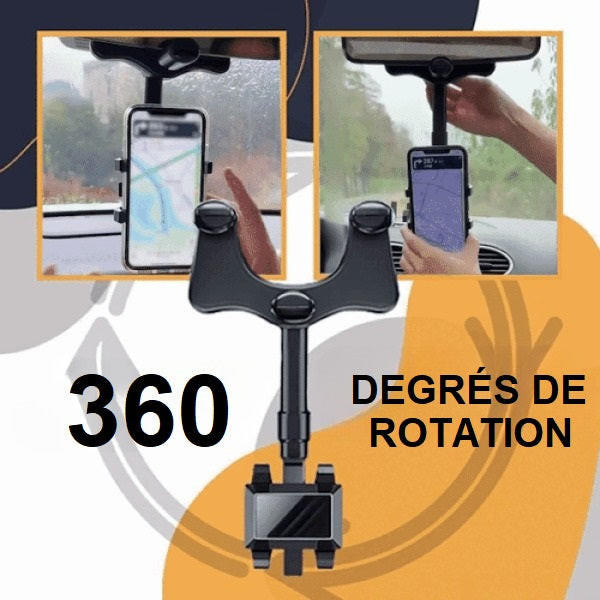 Support de téléphone magnétique rotatif à 360 degrés pour voiture