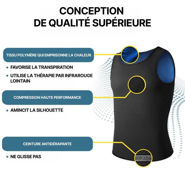 T-Shirt Débardeur De Compression Pour Homme zaxx