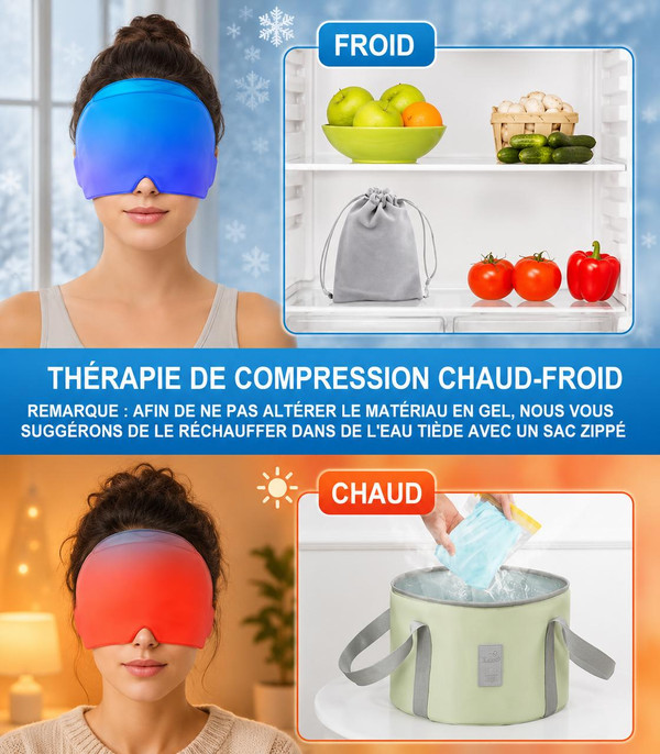 Masque Anti Migraine Et Anti Mal De Tête zaxx