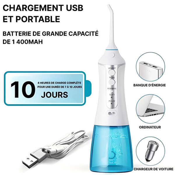 Jet Dentaire Sans Fil - Hydropulse™ Jet Dentaire Sans Fil - Hydropulse™ zaxx