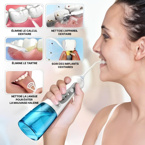 Jet Dentaire Sans Fil - Hydropulse™ Jet Dentaire Sans Fil - Hydropulse™ zaxx