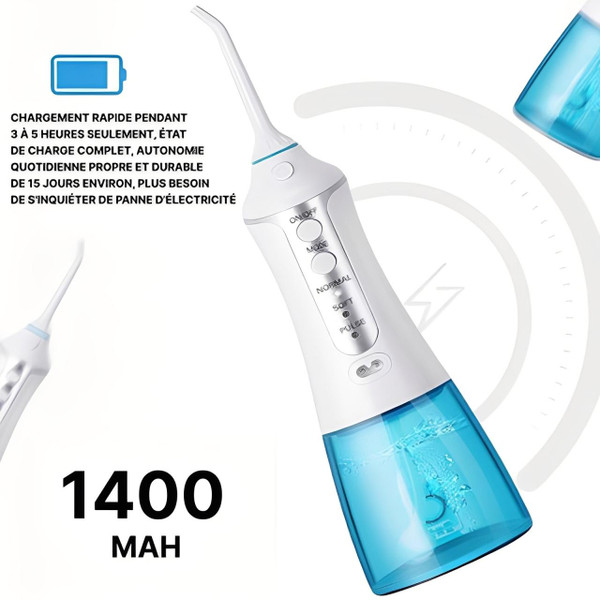 Jet Dentaire Sans Fil - Hydropulse™ Jet Dentaire Sans Fil - Hydropulse™ zaxx