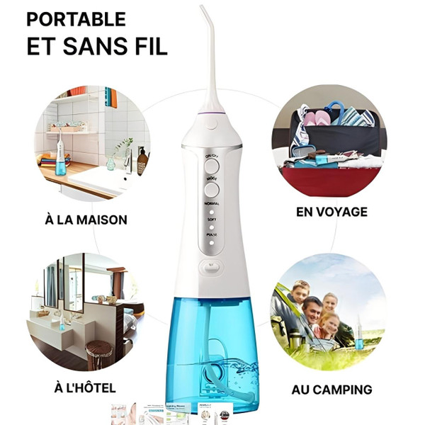Jet Dentaire Sans Fil - Hydropulse™ Jet Dentaire Sans Fil - Hydropulse™ zaxx