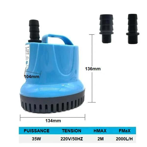 Pompe Immergée à Eau Pour Aquarium zaxx