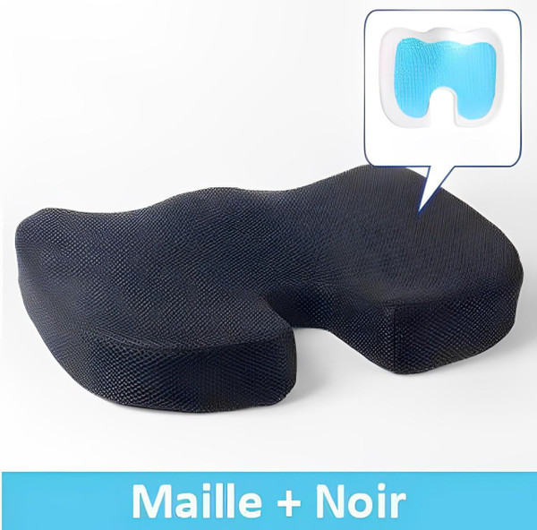 Coussin de siège orthopédique en gel zaxx