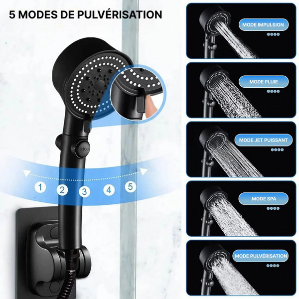 Pommeau De Douche Haute Pression Economique zaxx