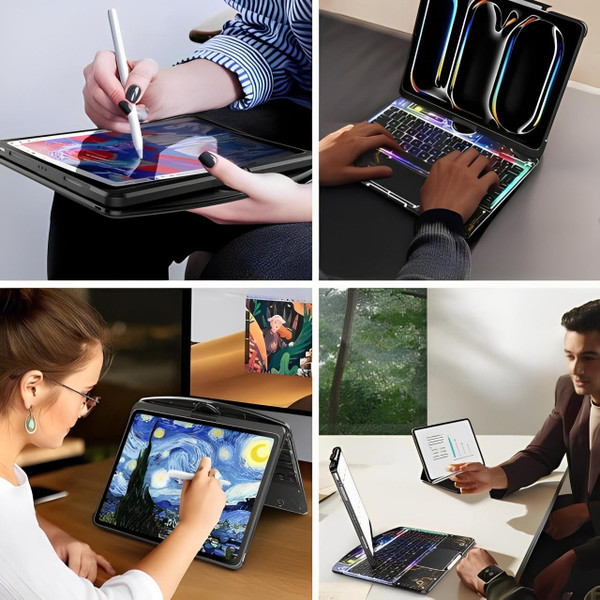 Coque Clavier Transparente 360° Pour iPad Coque Clavier Transparente 360° Pour iPad zaxx