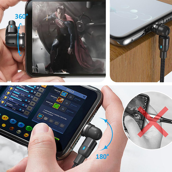 Câble Chargeur USB C - Lightning - Micro USB - 3-en-1 Câble Chargeur USB C - Lightning - Micro USB - 3-en-1 zaxx