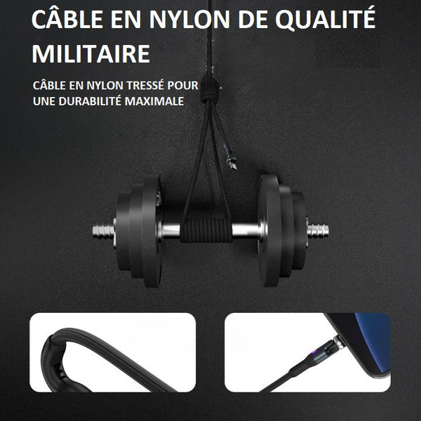 Câble Chargeur USB C - Lightning - Micro USB - 3-en-1 Câble Chargeur USB C - Lightning - Micro USB - 3-en-1 zaxx