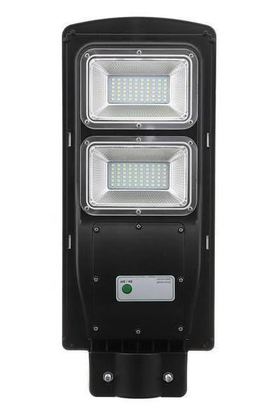 Réverbère Solaire 60 W Eclairage 120 LED 4500 LM zaxx