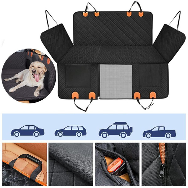 Housse Voiture Pour Chien - Protège Siège Housse Voiture Pour Chien - Protège Siège zaxx