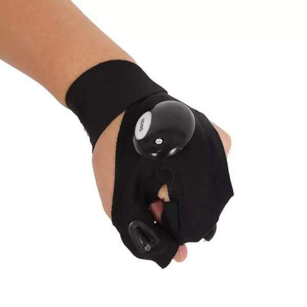 Gants LED, Gants avec Lumière LED Étanche 1 Paire Gants de Lampe de Poche LED  Gants de Pêche Extérieur Gants de Travail Noirs LED Gloves pour Cadeau de  Fête des Pères Pêche