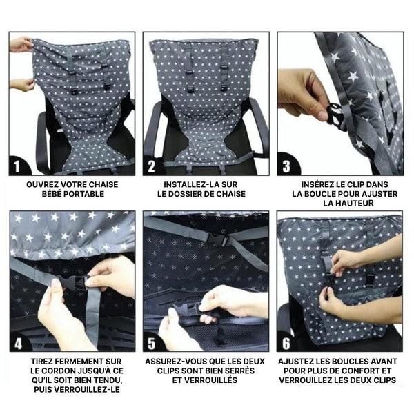 Siège Bébé Portable Pliable Avec Harnais De Sécurité Siège Bébé Portable Pliable Avec Harnais De Sécurité zaxx