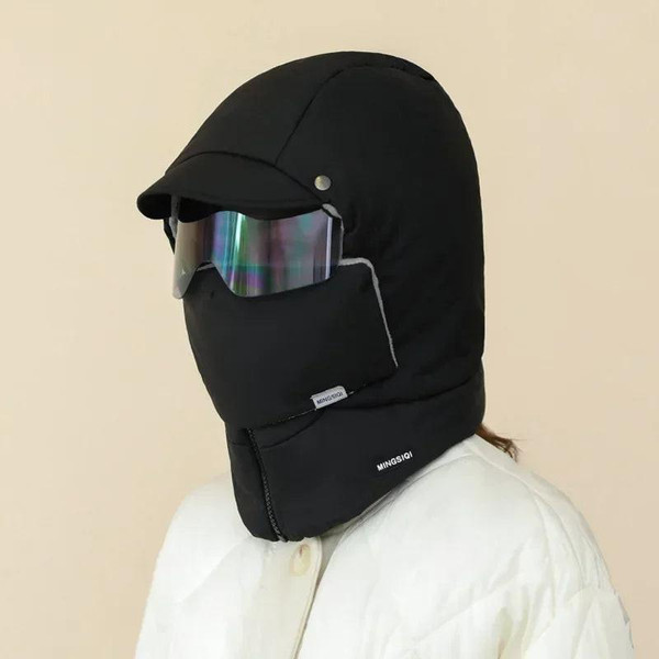 Cagoule Hiver 4-en-1 - Bonnet, Masque et Lunettes Intégrés Cagoule Hiver 4-en-1 - Bonnet, Masque et Lunettes Intégrés zaxx