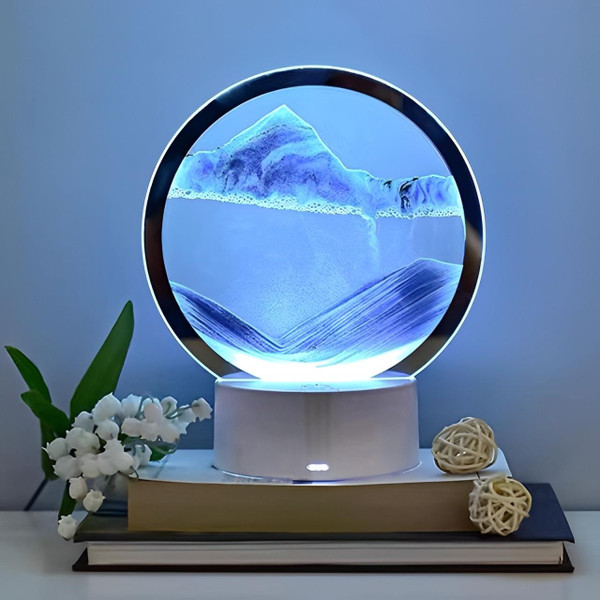 Lampe Sable Mouvant - Sablier zaxx