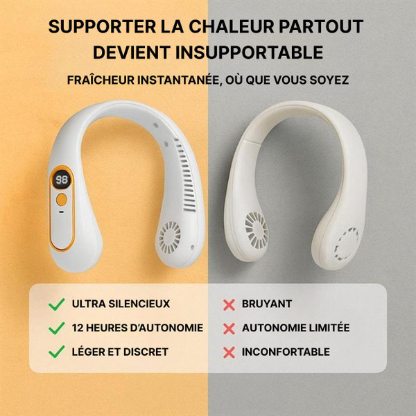 Ventilateur De Cou - Ventilateur Portable Silencieux Ventilateur De Cou - Ventilateur Portable Silencieux zaxx