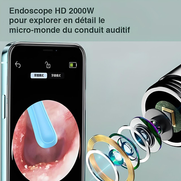 Cure Oreille Avec Caméra Réutilisable Cure Oreille Avec Caméra Réutilisable zaxx