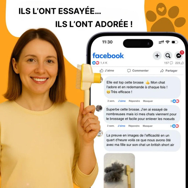 Brosse Pour Chat à Poils Longs - Courts Et Épais Brosse Pour Chat à Poils Longs - Courts Et Épais zaxx