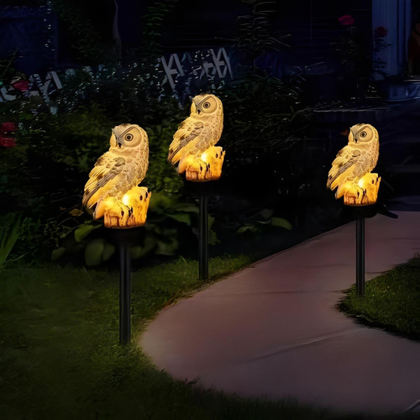 Lampe Chouette Solaire Étanche - Décoration Halloween Lampe Chouette Solaire Étanche - Décoration Halloween zaxx