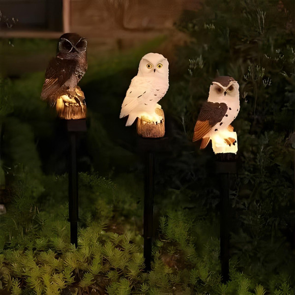 Lampe Chouette Solaire Étanche - Décoration Halloween Lampe Chouette Solaire Étanche - Décoration Halloween zaxx
