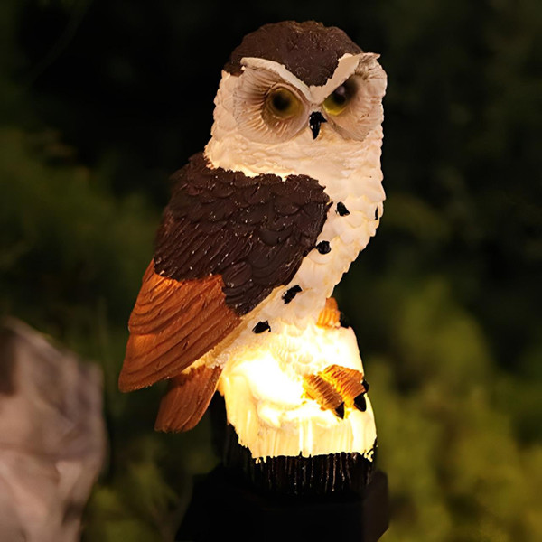 Lampe Chouette Solaire Étanche - Décoration Halloween Lampe Chouette Solaire Étanche - Décoration Halloween zaxx