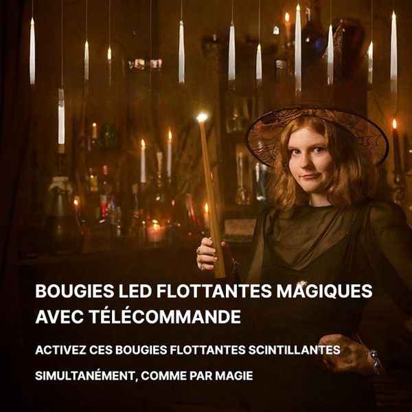 Bougies Halloween Led Flottantes (Lot de 10) Bougies Halloween Led Flottantes (Lot de 10) zaxx