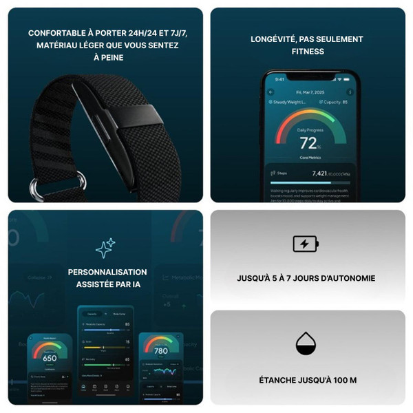 Bracelet Connecté Sans Écran Pour Le Bien-être Bracelet Connecté Sans Écran Pour Le Bien-être zaxx