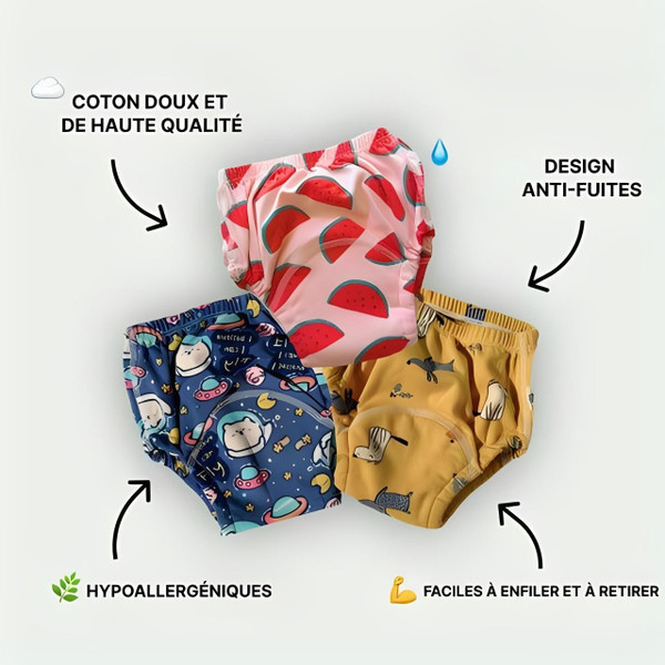 Culotte D'Apprentissage Lavable Pour Bébé et Enfant Culotte D'Apprentissage Lavable Pour Bébé et Enfant zaxx