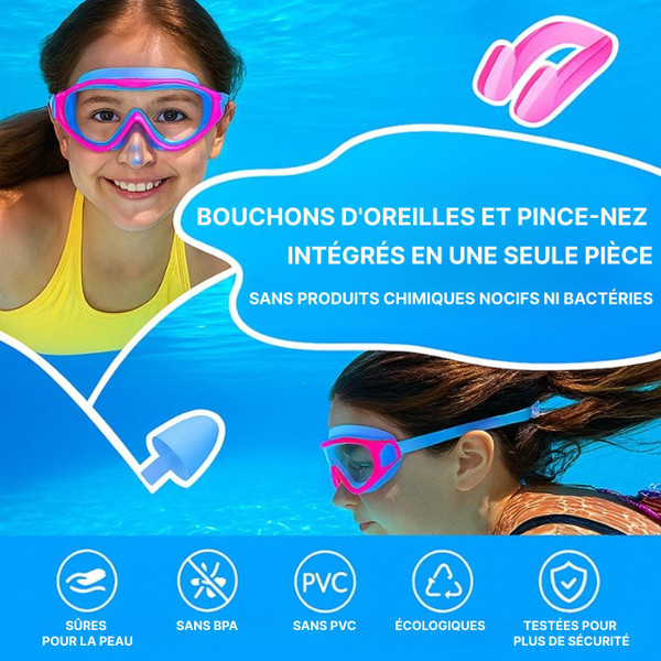 Lunettes De Piscine Enfant Anti-Buée Étanches Confortables Lunettes De Piscine Enfant Anti-Buée Étanches Confortables zaxx