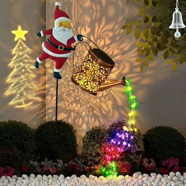 Lanterne Solaire Extérieure Père Noël zaxx