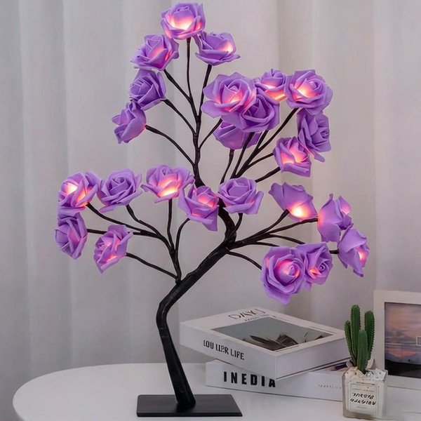 Veilleuse Fleurs De Rose Led zaxx