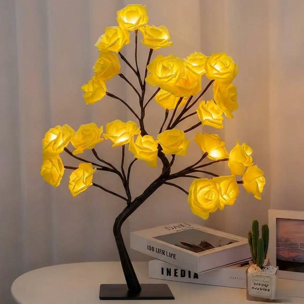 Veilleuse Fleurs De Rose Led zaxx