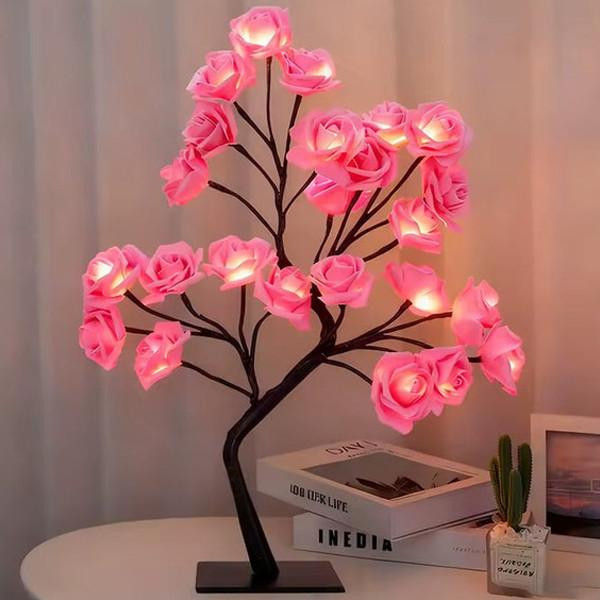 Veilleuse Fleurs De Rose Led zaxx