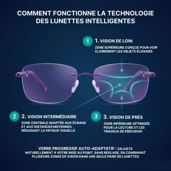 Lunettes Progressives Intelligentes zaxx