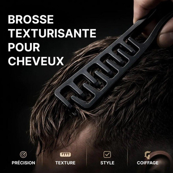 Brosse Coiffante Pour Homme 2-en-1 zaxx